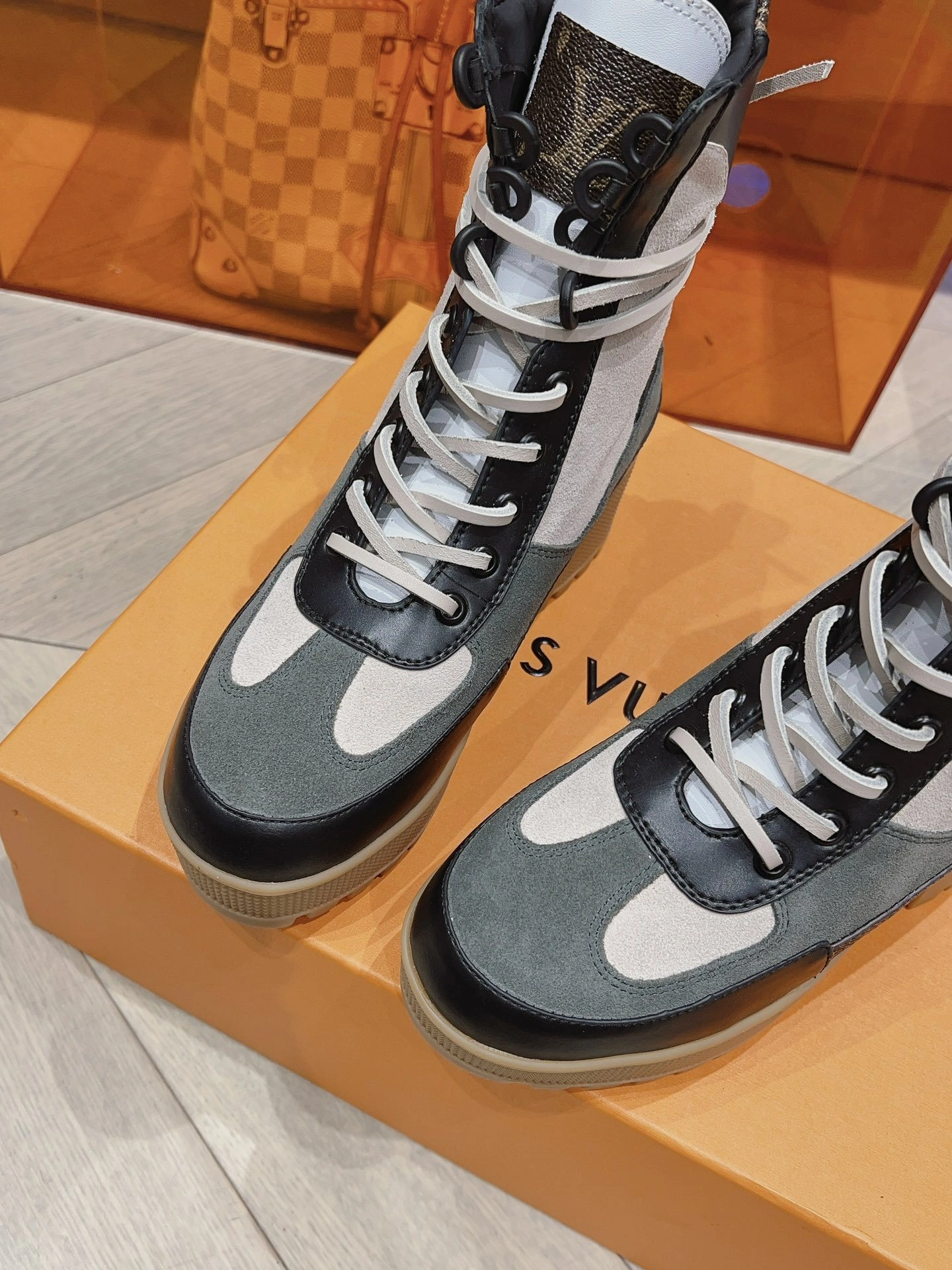 COCO-- 8V 1AAP89 Cowhide Heel height 7cm Waterproof 3.5cm item:D-X000F1913S